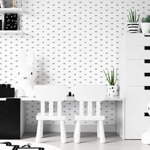 Load image into Gallery viewer, Minimalists Leaves Black and White Peel & Stick Wallpaper N07020