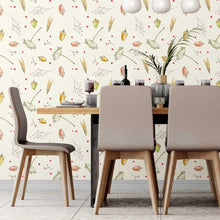 Load image into Gallery viewer, Autumn Nature Watercolor Peel & Stick Wallpaper N07028