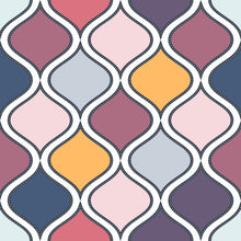 Load image into Gallery viewer, Vintage Warm Waves Peel & Stick Wallpaper N07051