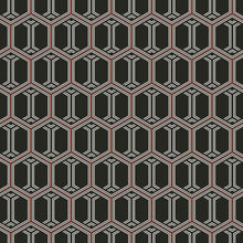 Load image into Gallery viewer, Art Deco Beehive Peel & Stick Wallpaper N07061