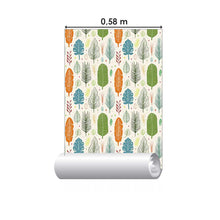 Load image into Gallery viewer, Abstract Leaves Colorful Peel & Stick Wallpaper N07070