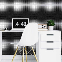 Load image into Gallery viewer, B&W Ilusion Dots Peel & Stick Wallpaper N07073
