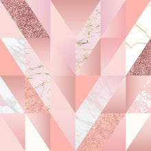 Load image into Gallery viewer, Pink Marble Chevron Peel & Stick Wallpaper N07079