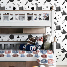 Load image into Gallery viewer, Geometric Math Peel & Stick Wallpaper N07087