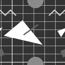 Load image into Gallery viewer, Geometric Dark Peel & Stick Wallpaper N07090
