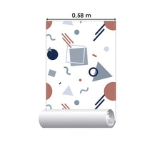Load image into Gallery viewer, Math Geometric Peel & Stick Wallpaper N07092