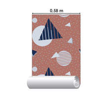 Load image into Gallery viewer, Geometric Peel & Stick Wallpaper N07095