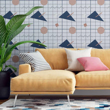 Load image into Gallery viewer, Grid Abstract Peel & Stick Wallpaper N07097