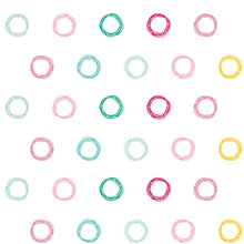 Load image into Gallery viewer, Scribbled Colorful Circles Peel & Stick Wallpaper N07105