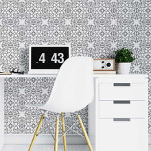 Load image into Gallery viewer, Tile Abstract Gray and White Peel & Stick Wallpaper N07113