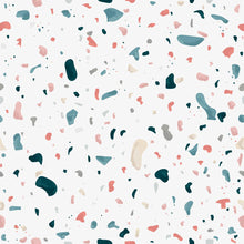 Load image into Gallery viewer, White Colorful Granite Peel & Stick Wallpaper N07117