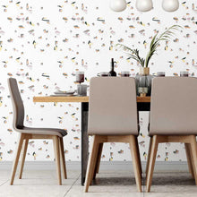 Load image into Gallery viewer, White Pink & Yellow Granite Peel & Stick Wallpaper N07119