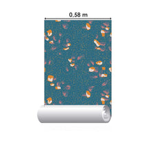 Load image into Gallery viewer, Blue & Orange Granite Peel & Stick Wallpaper N07122