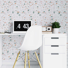 Load image into Gallery viewer, Gray & Colorful Granite Peel & Stick Wallpaper N07127