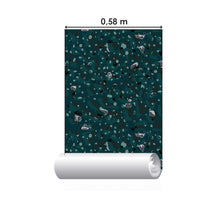 Load image into Gallery viewer, Dark Green Granite Peel & Stick Wallpaper N07133