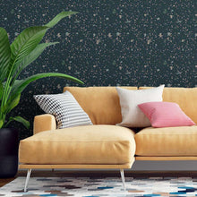 Load image into Gallery viewer, Black Granite Peel & Stick Wallpaper N07137