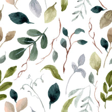 Load image into Gallery viewer, Watercolor Leaves Peel & Stick Wallpaper N08047