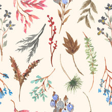 Load image into Gallery viewer, Autumn Flowers Watercolor Peel & Stick Wallpaper N08051