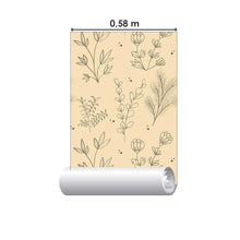 Load image into Gallery viewer, Vintage Floral Yellow Peel & Stick Wallpaper N08059