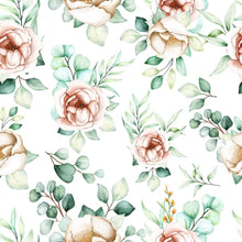 Load image into Gallery viewer, Roses and Leaves Peel & Stick Wallpaper N08062