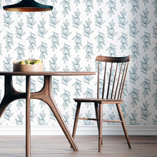 Load image into Gallery viewer, Minimalists Leaves with Polka Dot Peel & Stick Wallpaper N08065