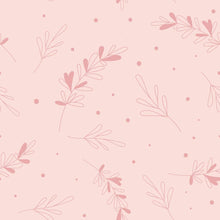 Load image into Gallery viewer, Minimalists Leaves Polka Dot Pink Peel & Stick Wallpaper N08066