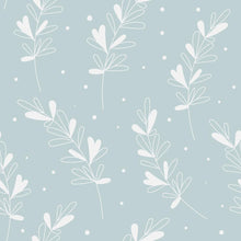 Load image into Gallery viewer, Minimalists Leaves Polka Dot Blue Peel & Stick Wallpaper N08068