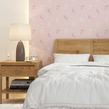 Load image into Gallery viewer, Branches with Polka Dots Pink and White Peel & Stick Wallpaper N08073
