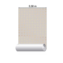 Load image into Gallery viewer, Triangles Gray and Yellow Peel & Stick Wallpaper N08089