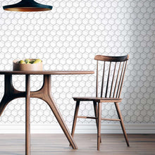 Load image into Gallery viewer, Hive Geometric Black Peel & Stick Wallpaper N08120