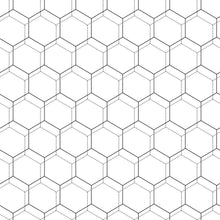 Load image into Gallery viewer, Hive Geometric Black Peel & Stick Wallpaper N08120