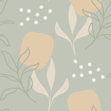 Load image into Gallery viewer, Leaves and Flowers Peel & Stick Wallpaper N08140