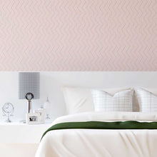 Load image into Gallery viewer, Chevron Pink Peel & Stick Wallpaper N08147