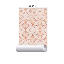 Load image into Gallery viewer, Pink Geometric Peel & Stick Wallpaper N08149