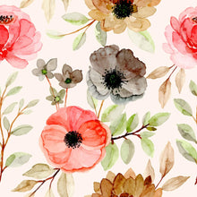 Load image into Gallery viewer, Floral Salmon Peel & Stick Wallpaper N08172