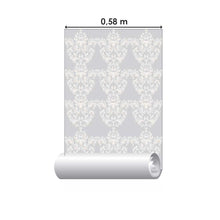 Load image into Gallery viewer, Damask Gray Peel & Stick Wallpaper N08181