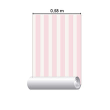 Load image into Gallery viewer, Pink Striped Peel & Stick Wallpaper N08184
