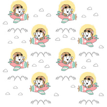 Load image into Gallery viewer, Little Cat in the Airplane Peel & Stick Wallpaper N08197