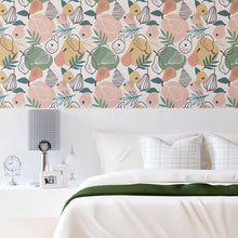 Load image into Gallery viewer, Fruits and Abstract Shapes Peel & Stick Wallpaper N08203