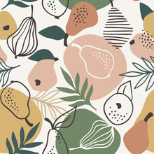 Load image into Gallery viewer, Fruits and Abstract Shapes Peel & Stick Wallpaper N08203
