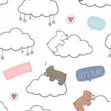 Load image into Gallery viewer, Let's Play Tedy Bears Peel & Stick Wallpaper N08215