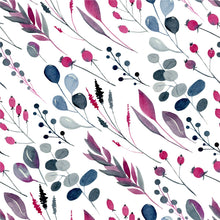 Load image into Gallery viewer, Watercolor Leaves Pink and Purple Peel & Stick Wallpaper N09021
