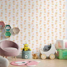 Load image into Gallery viewer, Giraffes Cartoon Peel & Stick Wallpaper N09029