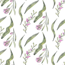Load image into Gallery viewer, Leaves and Flowers Watercolor Peel & Stick Wallpaper N09048
