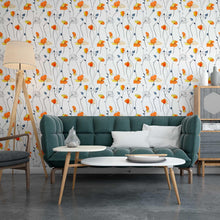 Load image into Gallery viewer, Flowers Peel & Stick Wallpaper N09071