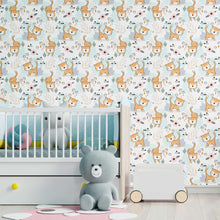 Load image into Gallery viewer, Tiger Childlike Peel & Stick Wallpaper N09079
