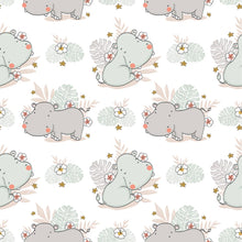 Load image into Gallery viewer, Hippopotamus Peel & Stick Wallpaper N09084