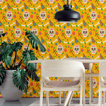 Load image into Gallery viewer, Mexican Skulls Peel & Stick Wallpaper N09091