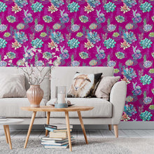 Load image into Gallery viewer, Succulents Peel & Stick Wallpaper N09092
