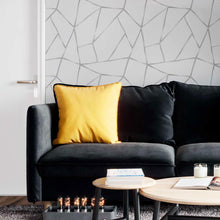 Load image into Gallery viewer, Grey and Iron Peel & Stick Wallpaper N09106